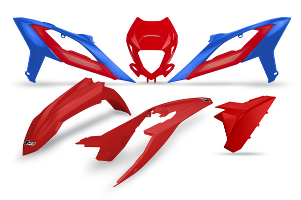 Plastic Kit red-blue for Beta RR RACE 2T 250 - RR RACE 2T 300 - RR RACE 4T 350 - RR 4T 400 - RR RACE 2T 125 - RR RACE 2T 200...